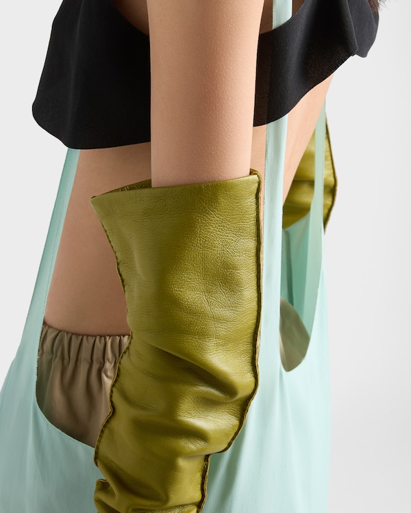 Rock aus Crêpe - Blattgrün Rock aus Crêpe - Blattgrün