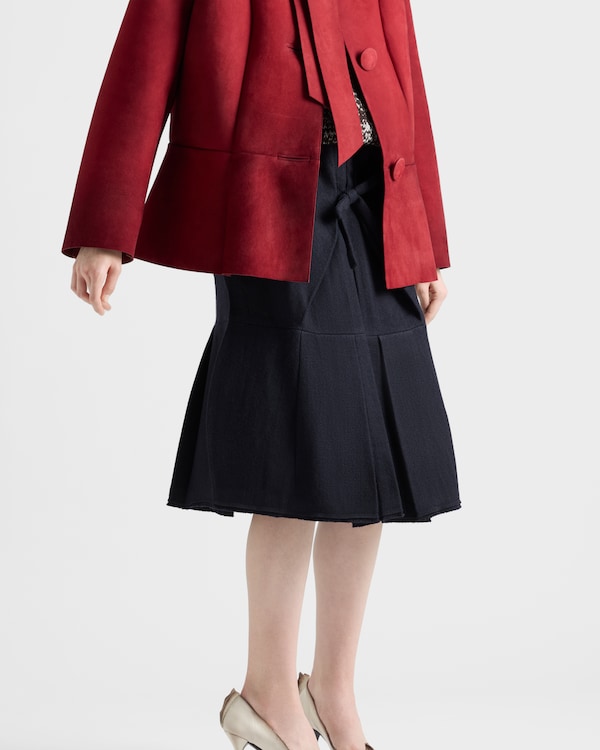 Chevron wool midi skirt Chevron wool midi skirt