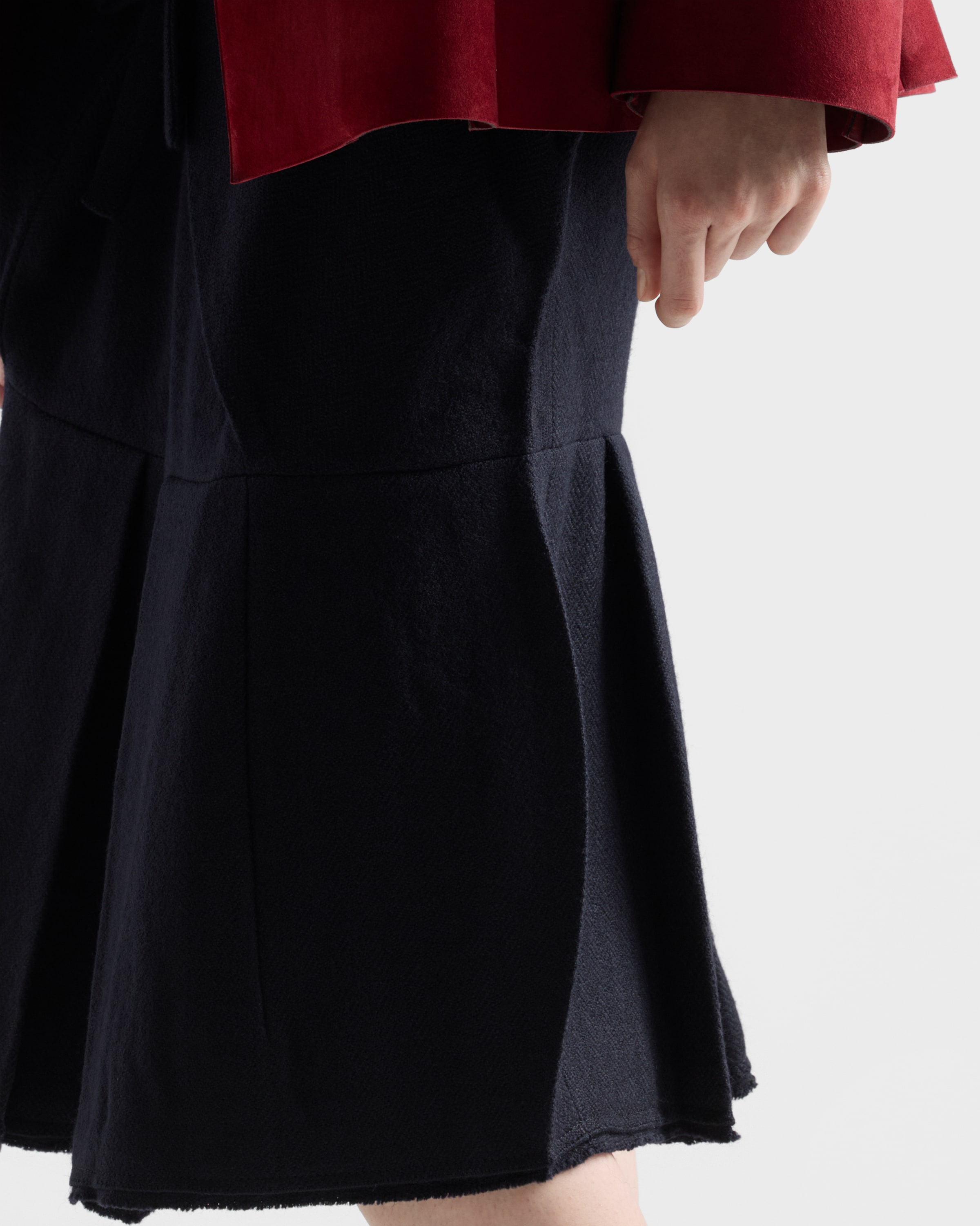 【23AW】新作 ウール ミディスカート ◆プラダ◆人気 23AW】新作 ウール ミディスカート ◇プラダ◇人気 (PRADA