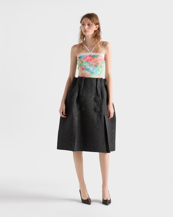 Shetland wool midi skirt Shetland wool midi skirt