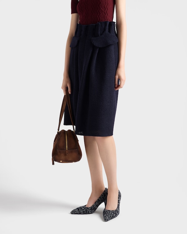 Wool knit midi skirt Wool knit midi skirt