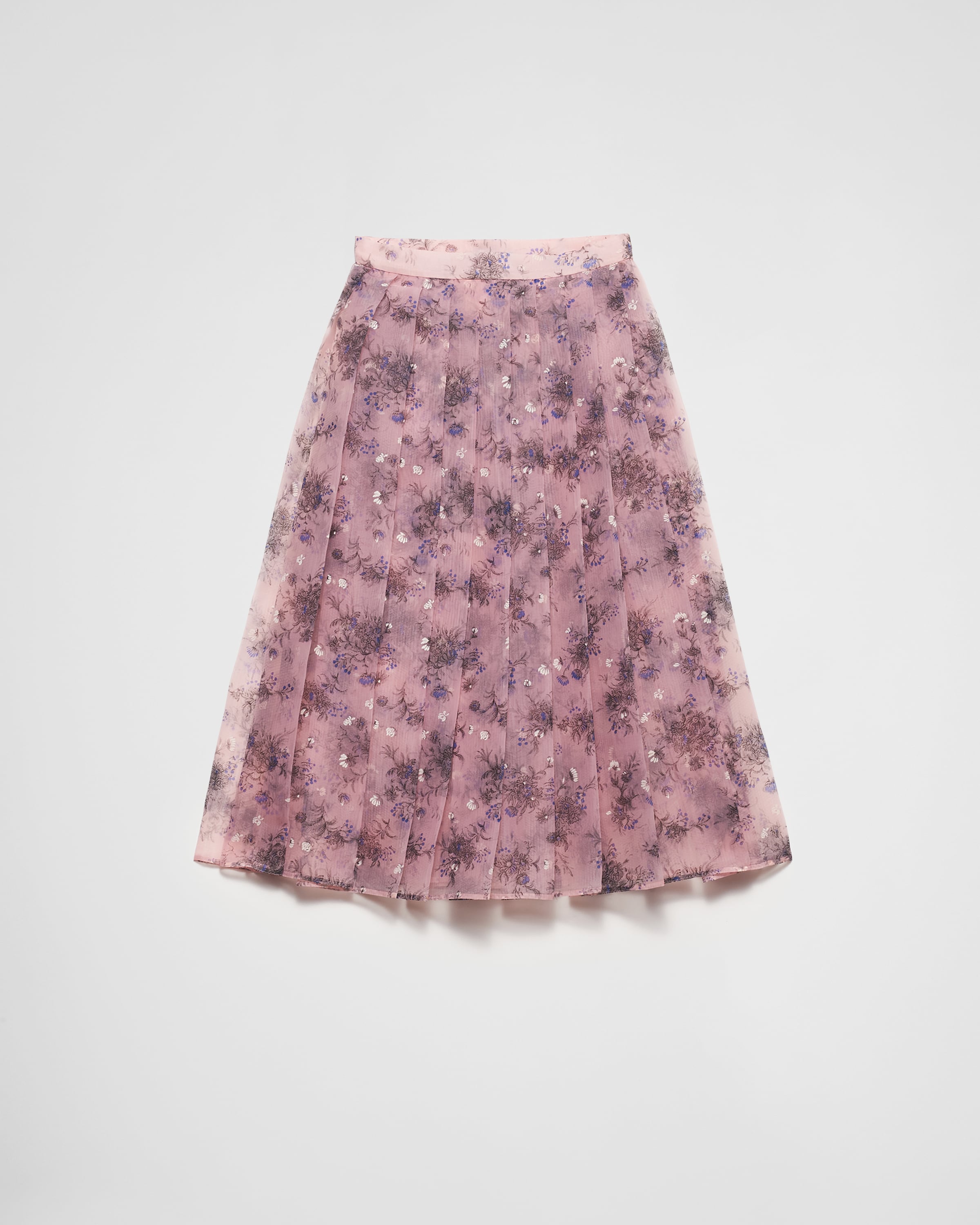 Pink Printed nylonette skirt | PRADA