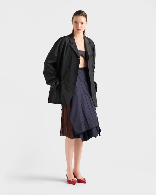 Faille patchwork skirt - Navy Faille patchwork skirt - Navy