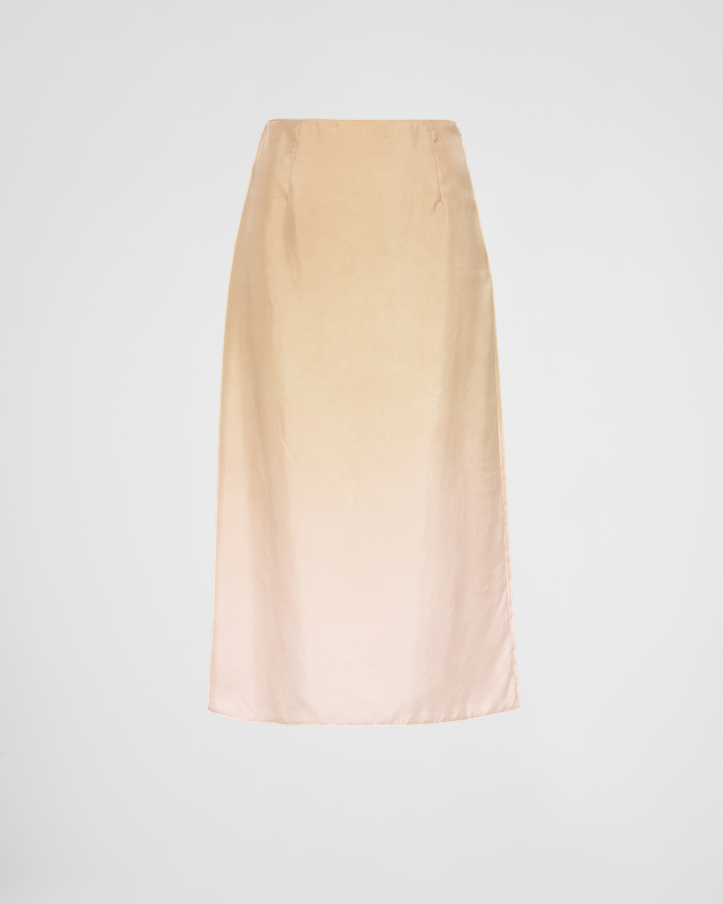 Shop Prada Gradient Twill Midi-skirt In Cord