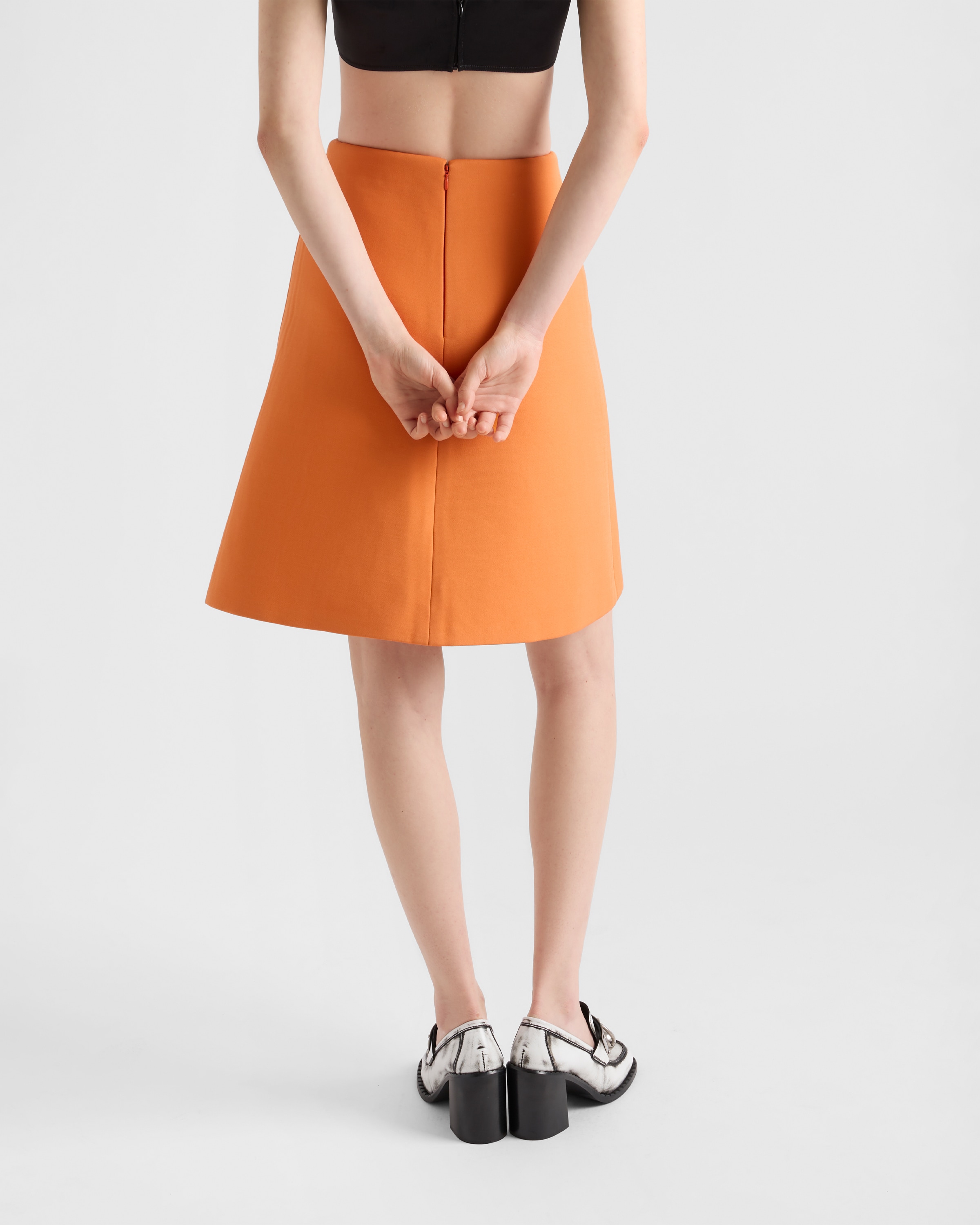 スカート PRADA COPPER ORGANZA SKIRT Skirt With Underskirt