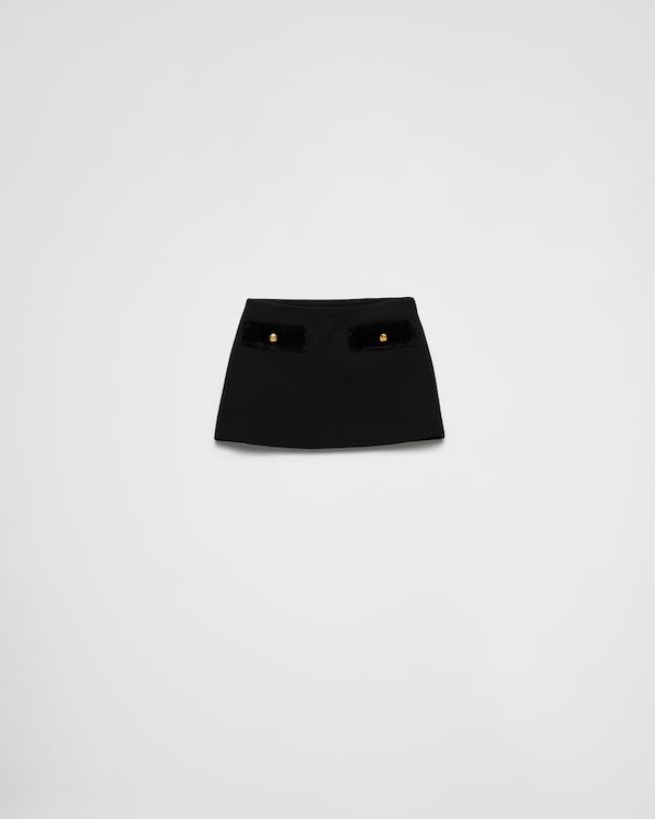 Black Velvet miniskirt | PRADA