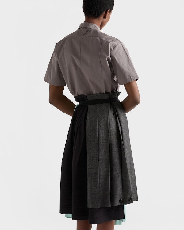 Gonna patchwork in stuoia - Ardesia Gonna patchwork in stuoia - Ardesia