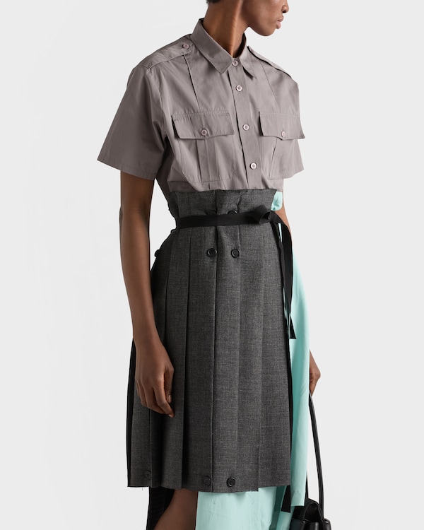 Gonna patchwork in stuoia - Ardesia Gonna patchwork in stuoia - Ardesia