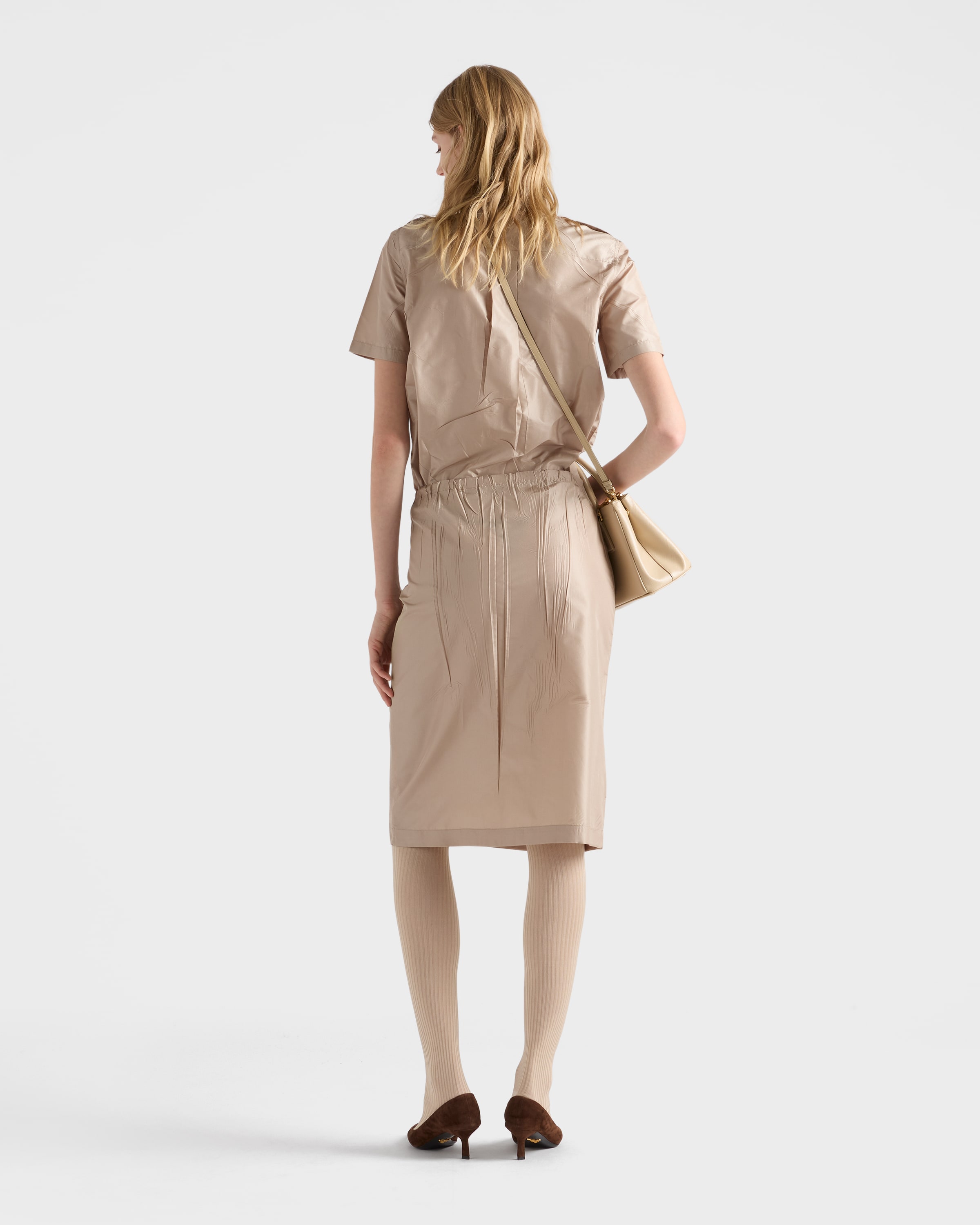 超美品！PRADA プリーツスカート ベージュ サイズ40SプラダMiumiu