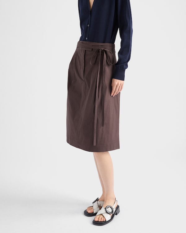 Poplin wrap skirt Poplin wrap skirt