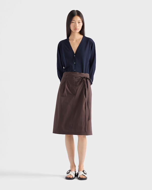 Poplin wrap skirt Poplin wrap skirt