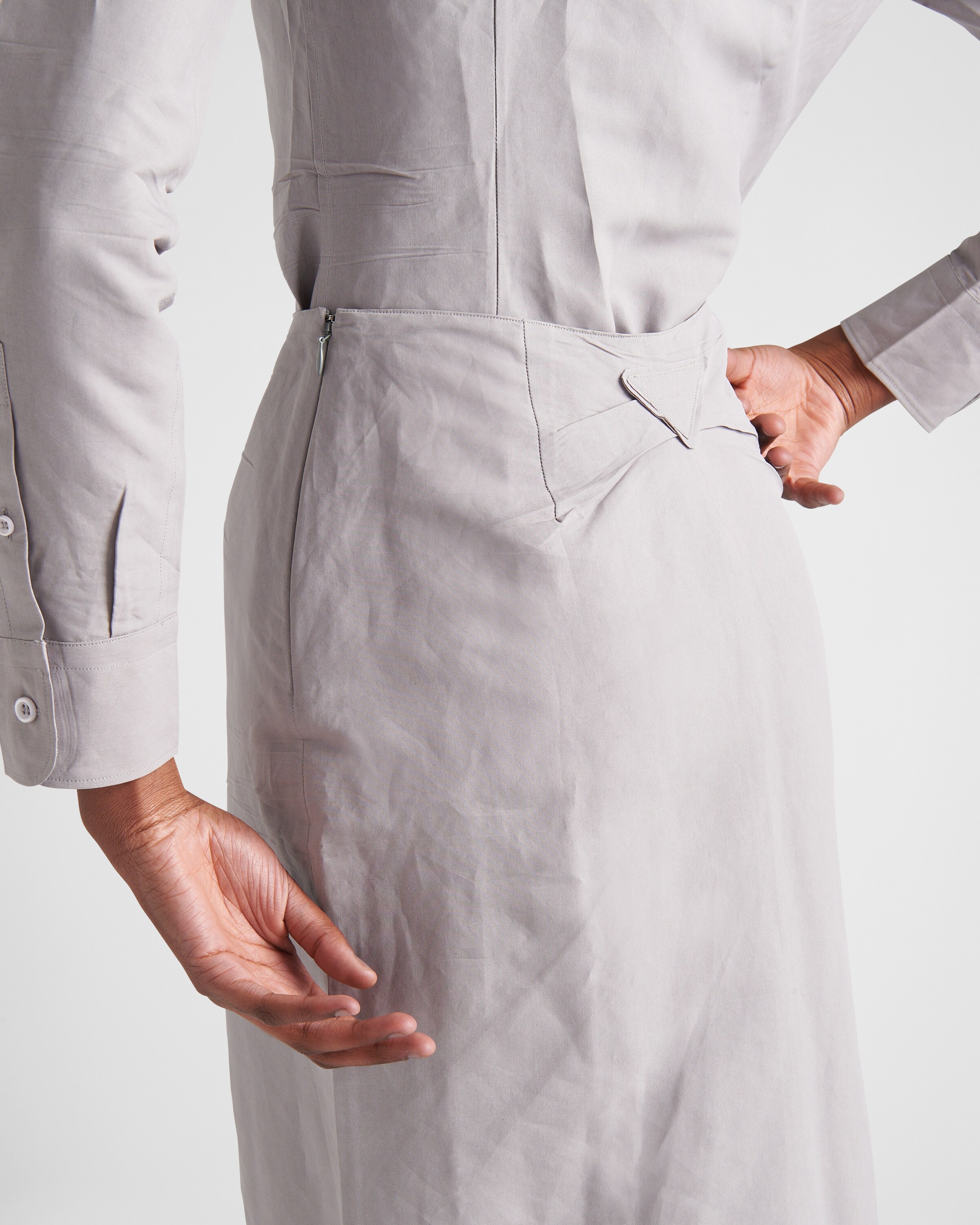 Prada Paper\u002Dbased technical fabric midi\u002Dskirt 3