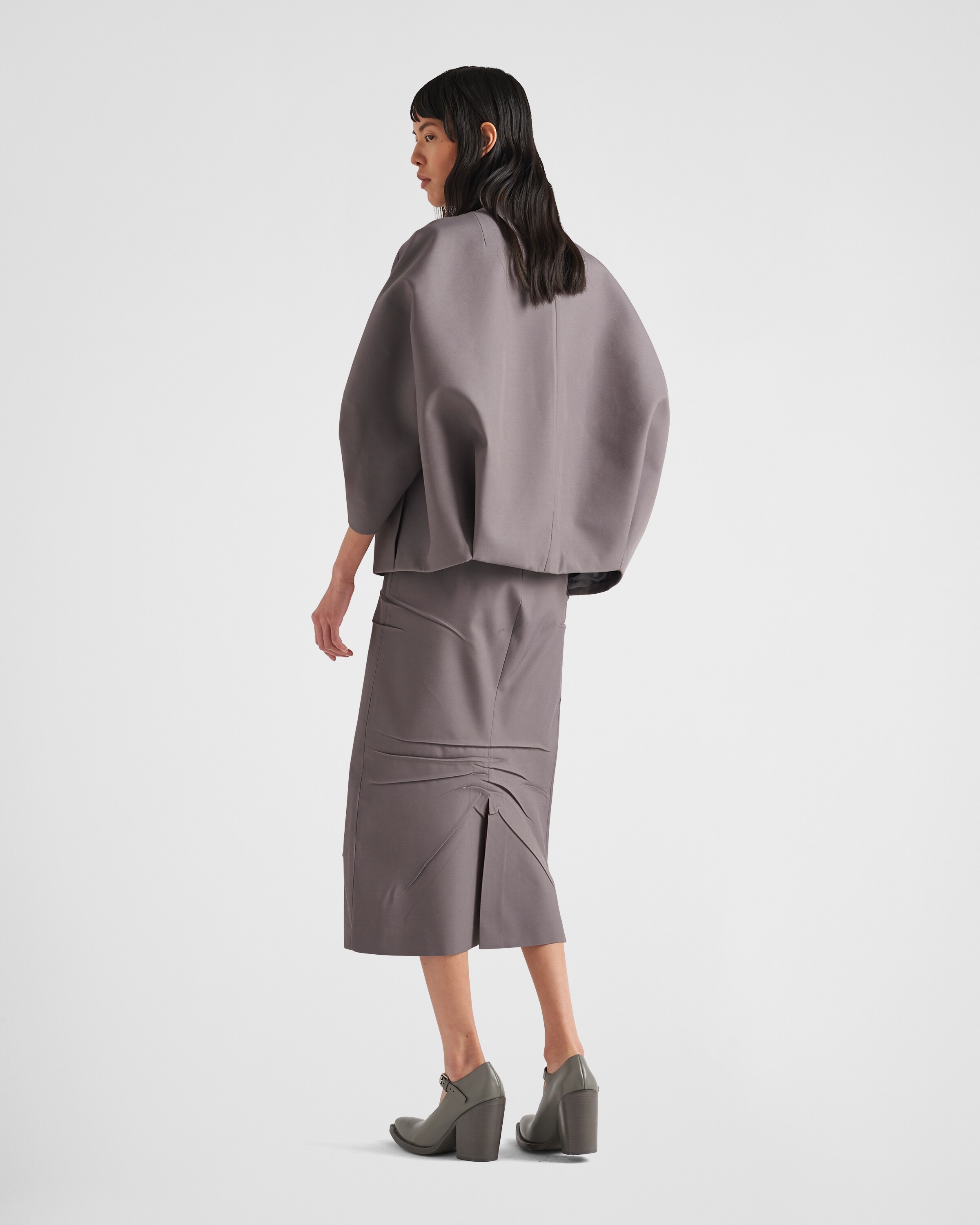 Prada Gabardine midi\u002Dskirt 5