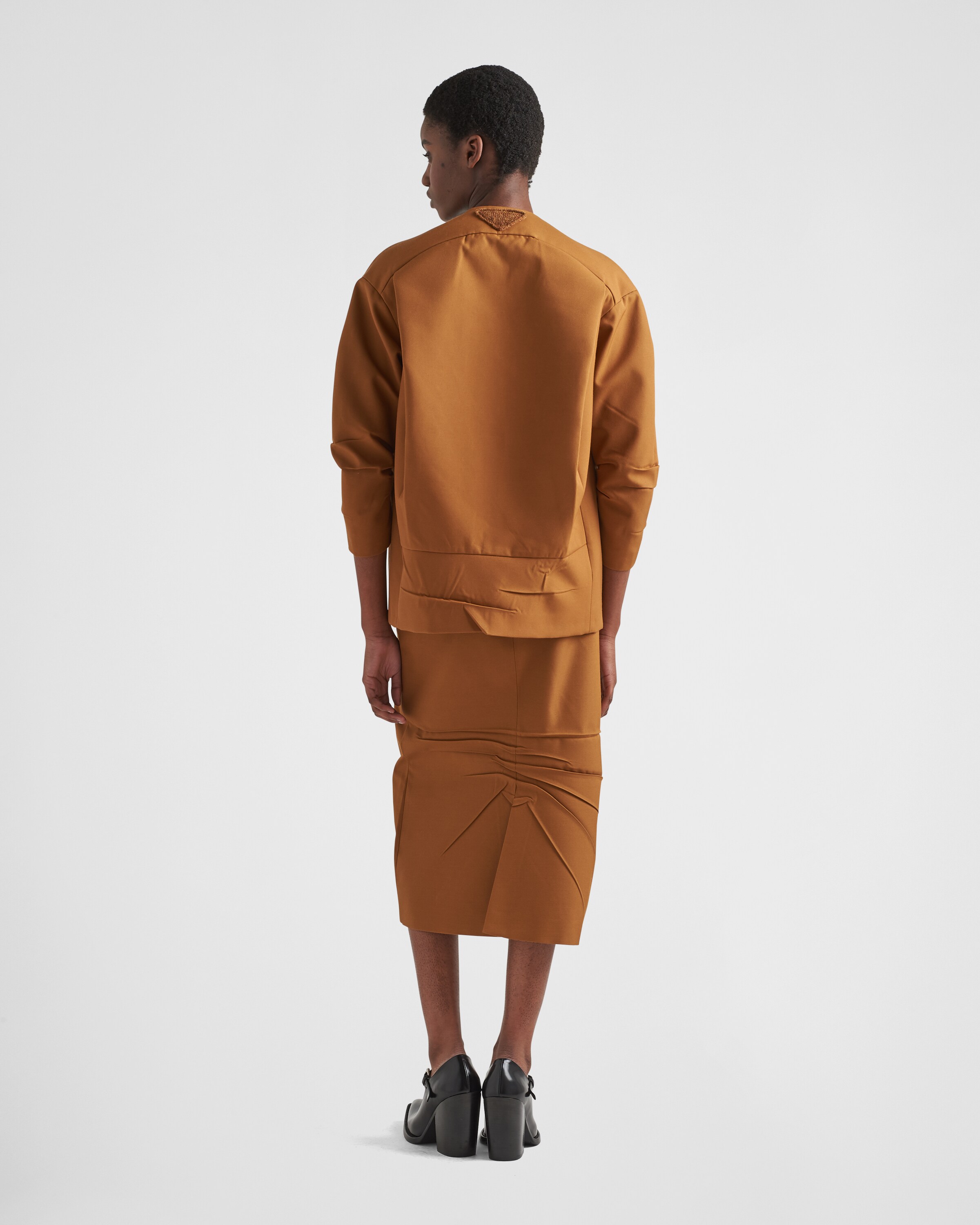 Prada Gabardine midi\u002Dskirt 5