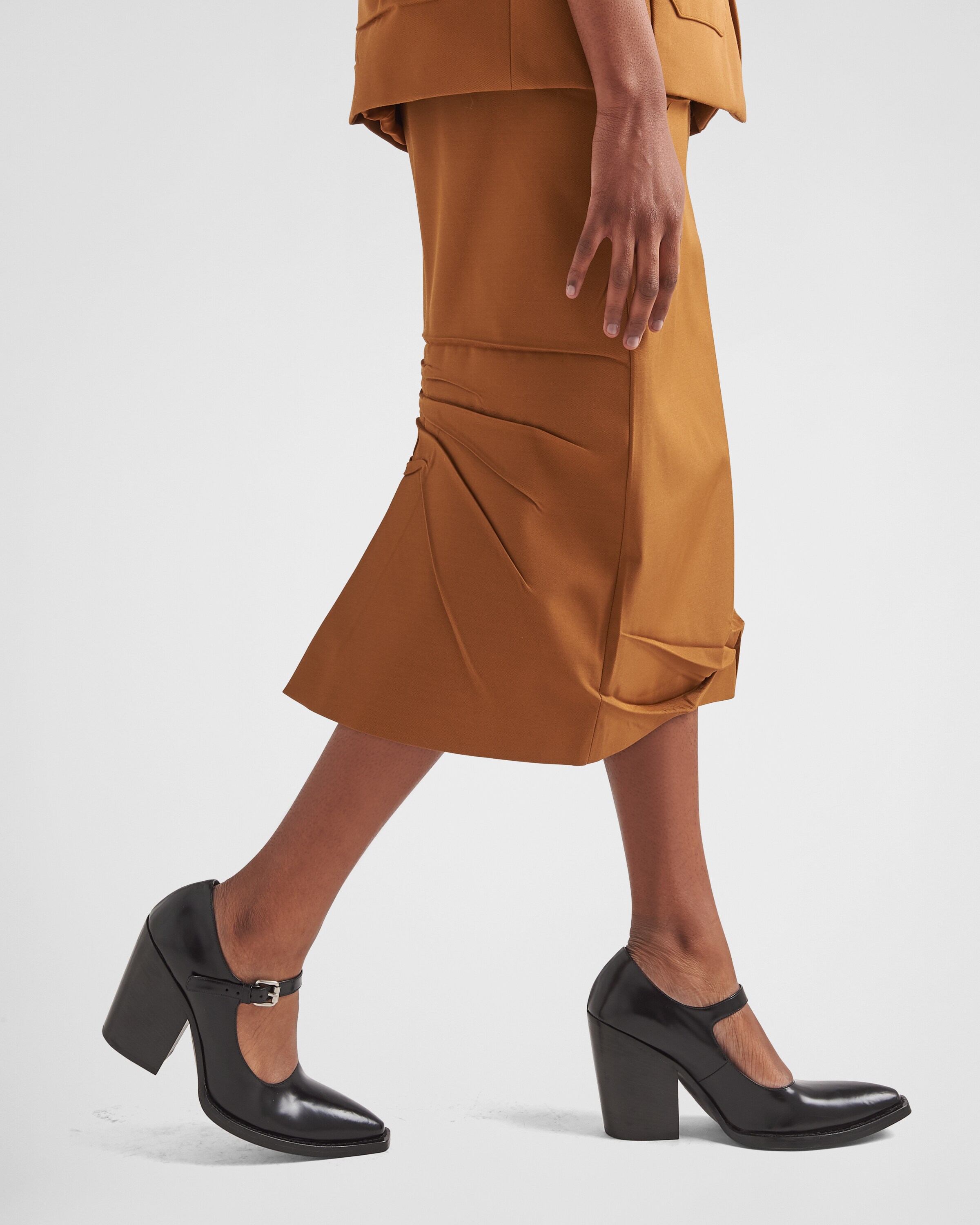 Prada Gabardine midi\u002Dskirt 4
