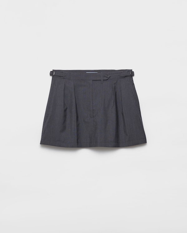 Light mohair miniskirt - Slate Gray Light mohair miniskirt - Slate Gray