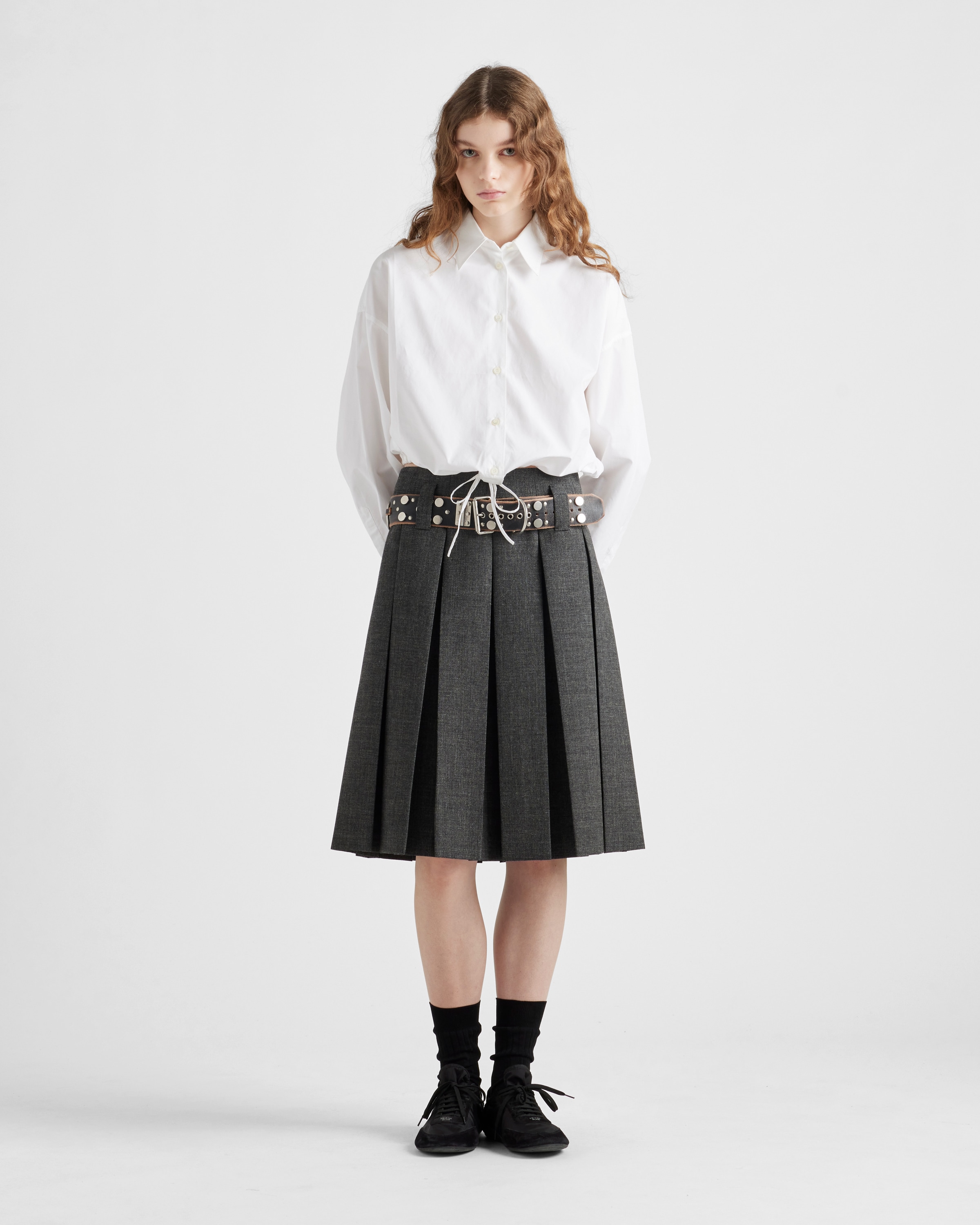 楽天市場】美品 PRADA プラダ スカートスーツ ウール 黒