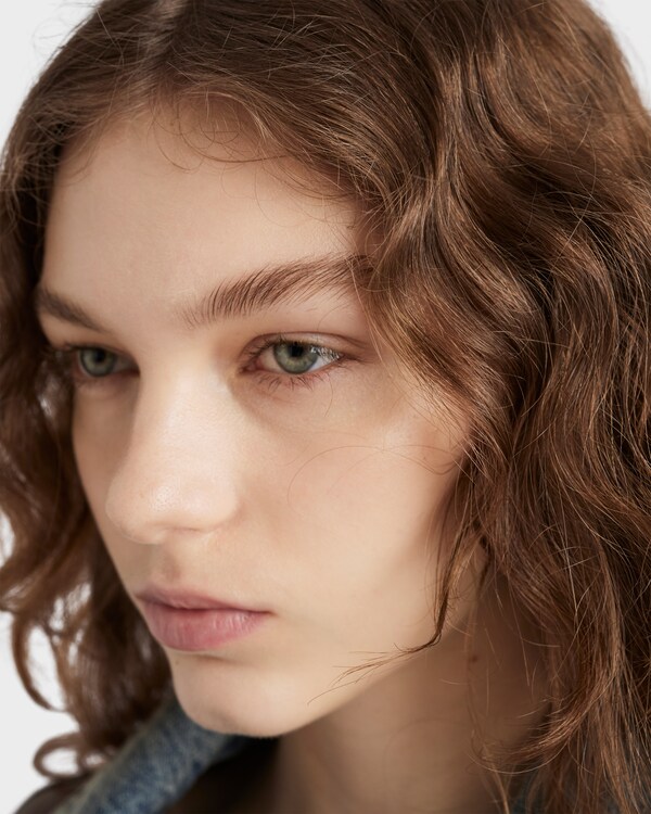 Pleated eyelet lace skirt - Peach Pleated eyelet lace skirt - Peach