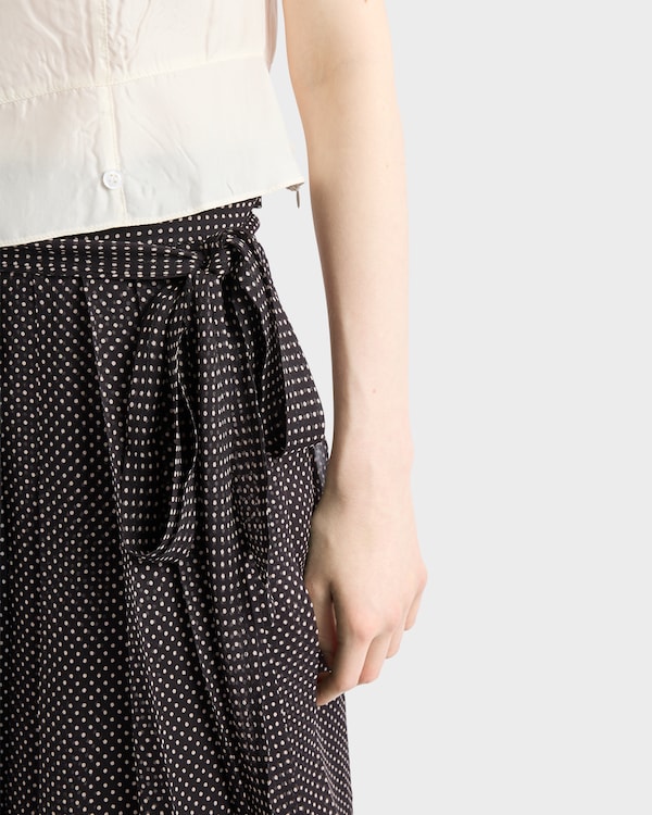 Printed chiffon wrap skirt Printed chiffon wrap skirt