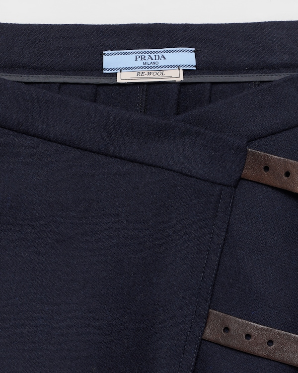 Re-Wool midi skirt - Navy Re-Wool midi skirt - Navy