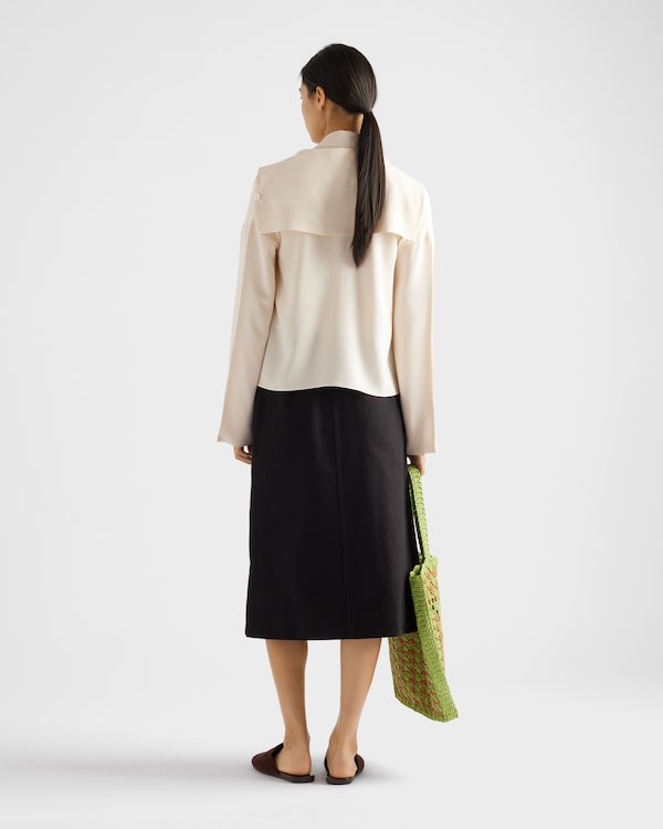 Rock aus Baumwoll-Drillich Rock aus Baumwoll-Drillich