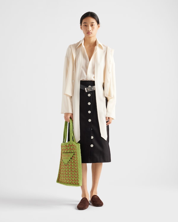 Rock aus Baumwoll-Drillich Rock aus Baumwoll-Drillich