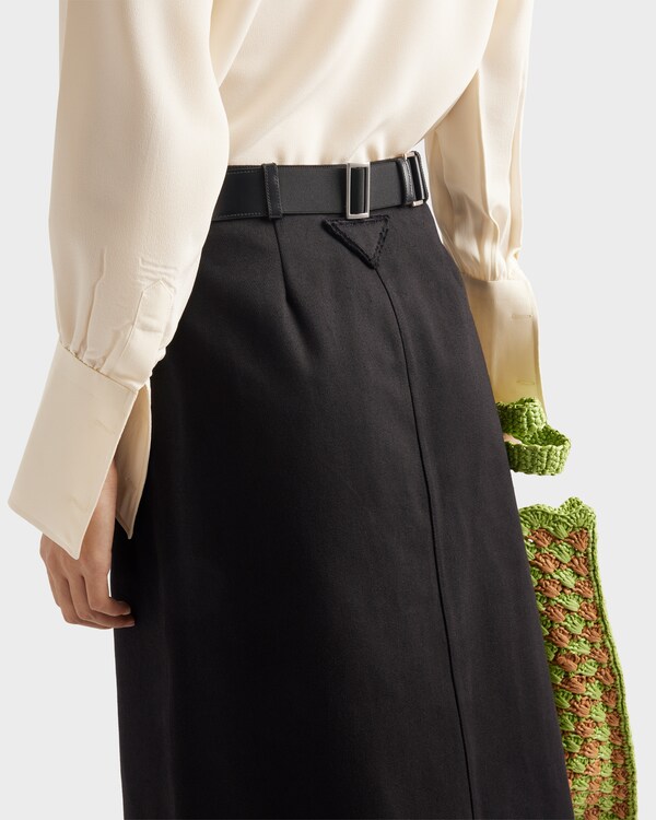 Rock aus Baumwoll-Drillich Rock aus Baumwoll-Drillich