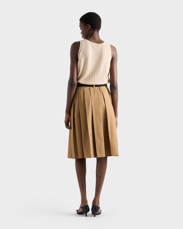 Gabardine skirt - Cork Beige Gabardine skirt - Cork Beige