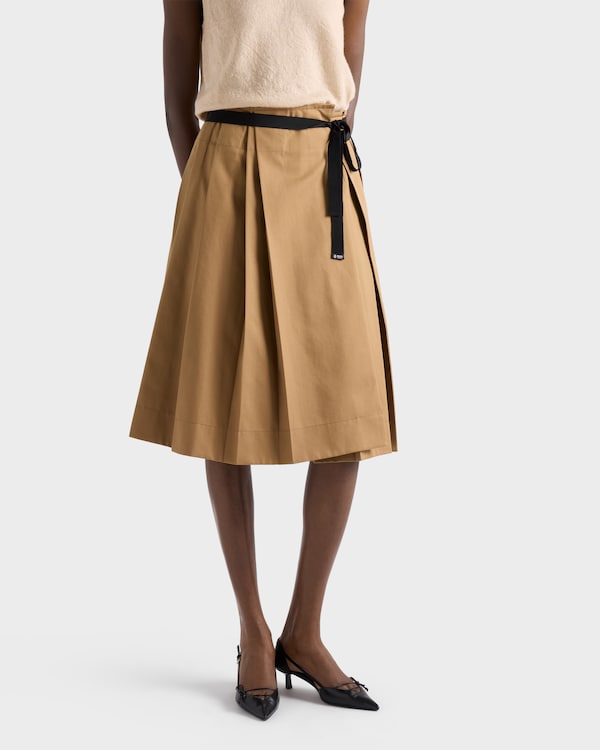 Gabardine skirt - Cork Beige Gabardine skirt - Cork Beige
