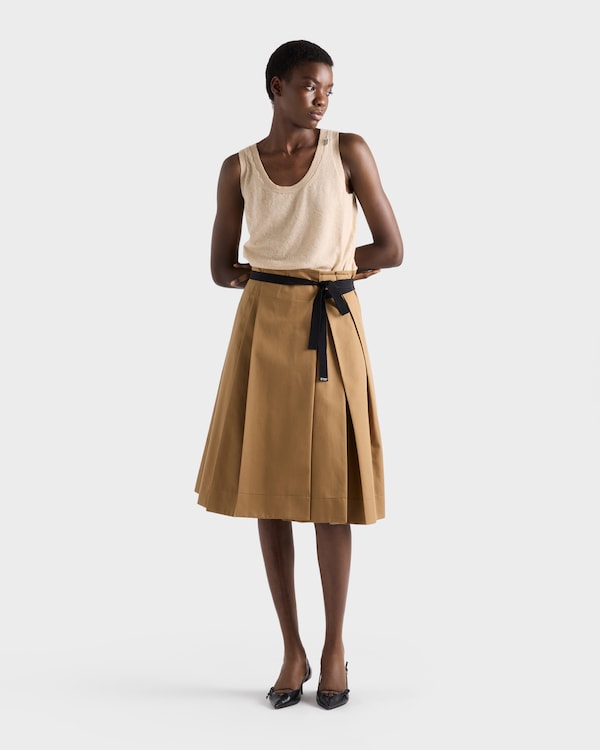 Gabardine skirt - Cork Beige Gabardine skirt - Cork Beige
