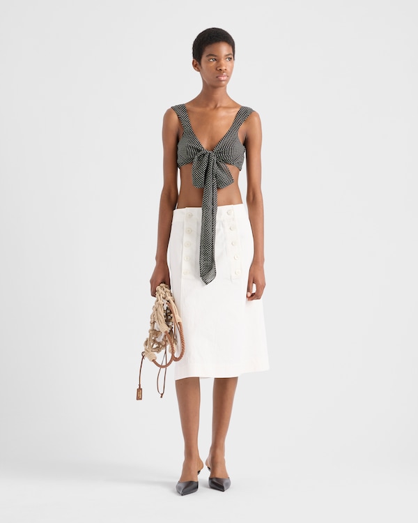 Cotton gabardine skirt Cotton gabardine skirt