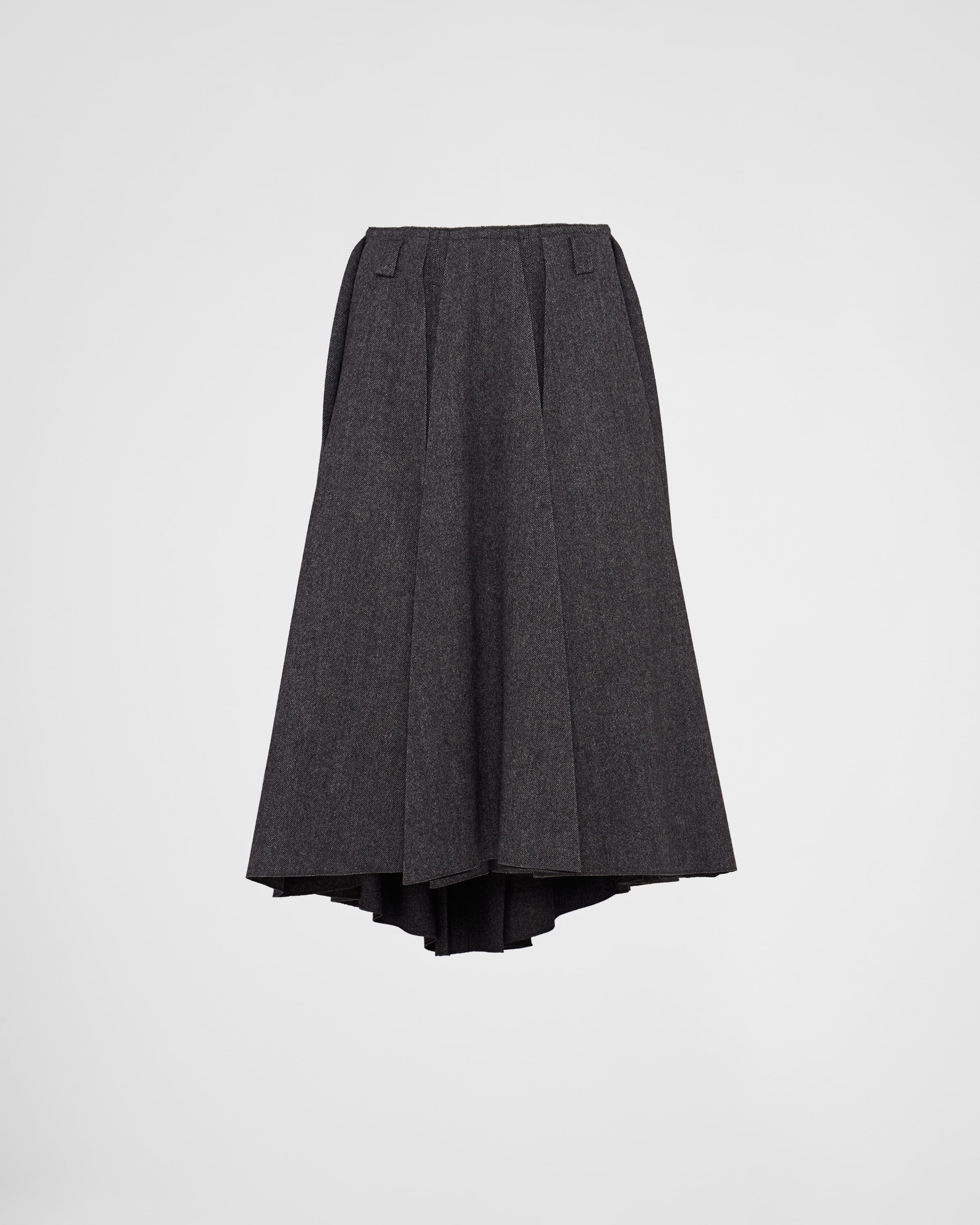 Slate Gray Cloth midi-skirt | Prada