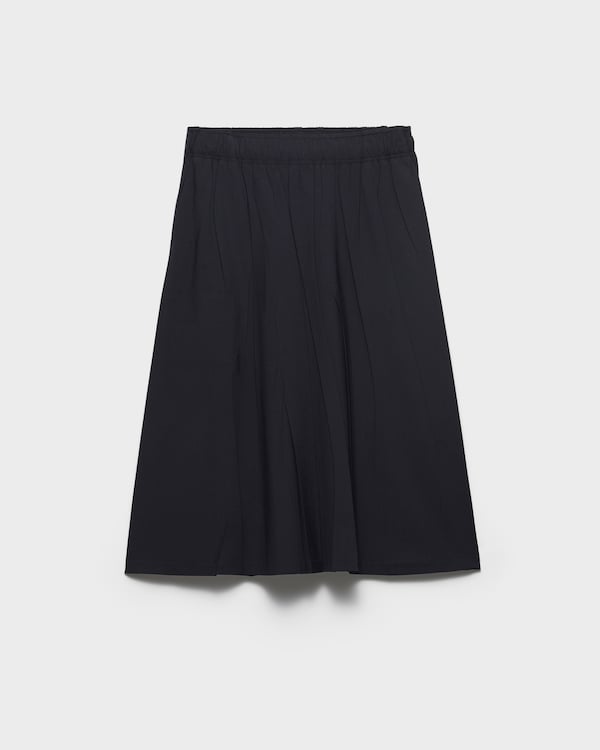 Light wool midi-skirt - Navy Light wool midi-skirt - Navy