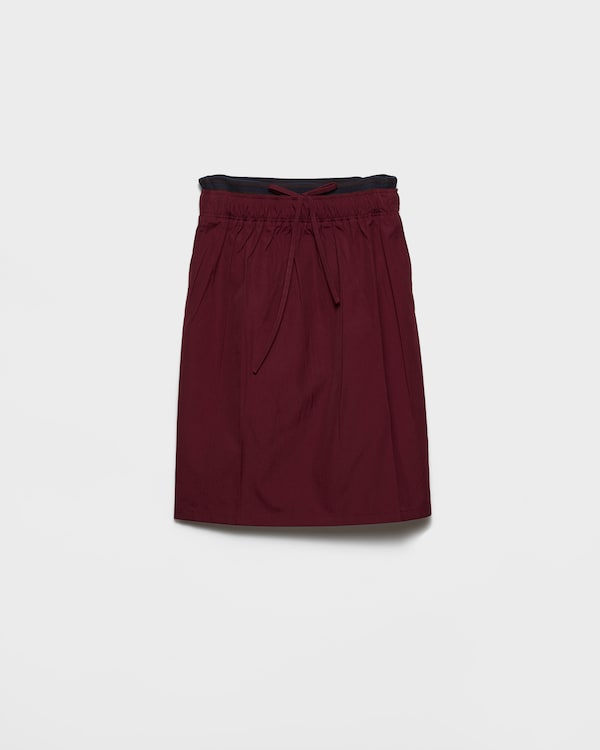 Poplin midi-skirt - Garnet Poplin midi-skirt - Garnet