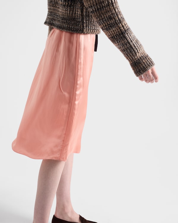 Washed satin skirt Washed satin skirt