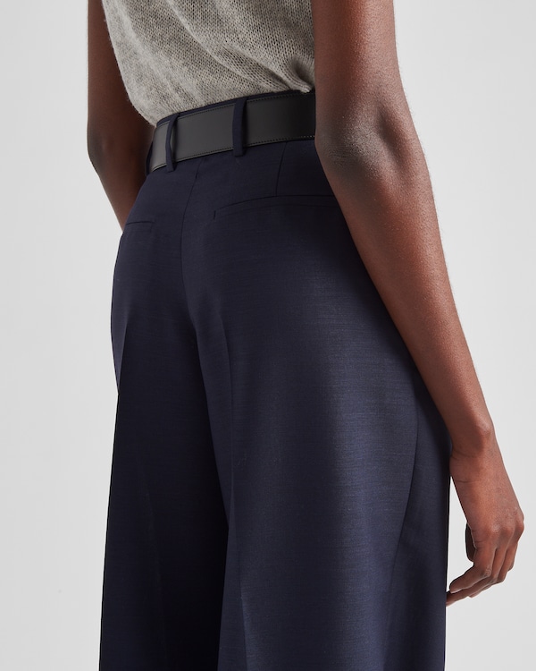 Prada Men Blue Mohair Blend Pant main image 1