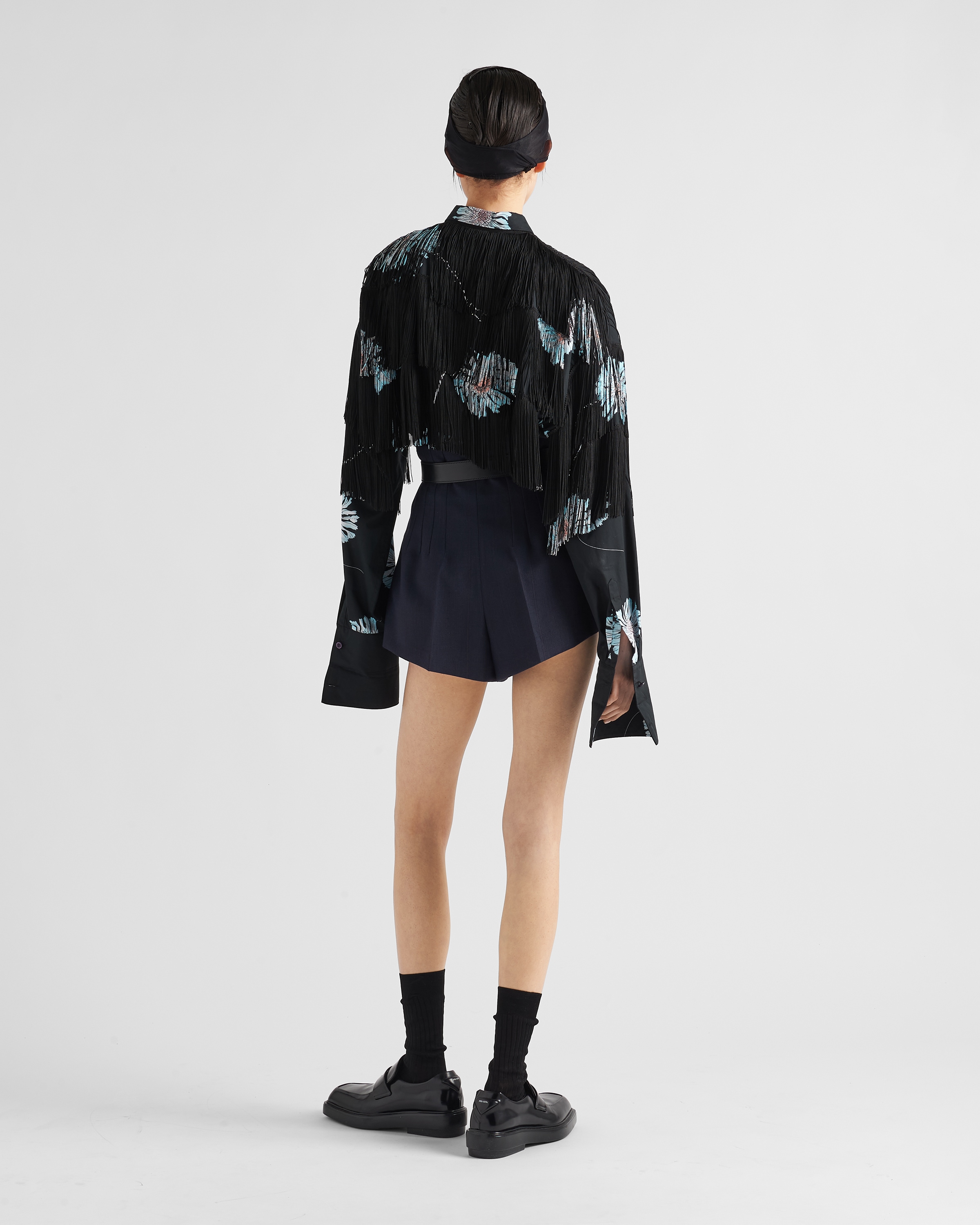 PRADA プラダ 21AW ピンストライプウールスラックスパンツ 50
