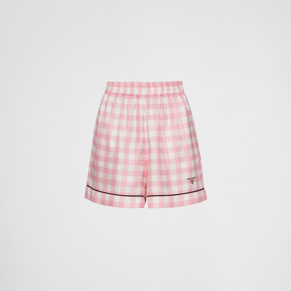 Prada Shorts in twill vichy 1
