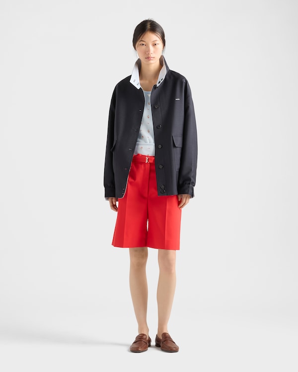 Gabardine Bermudas - Red Gabardine Bermudas - Red