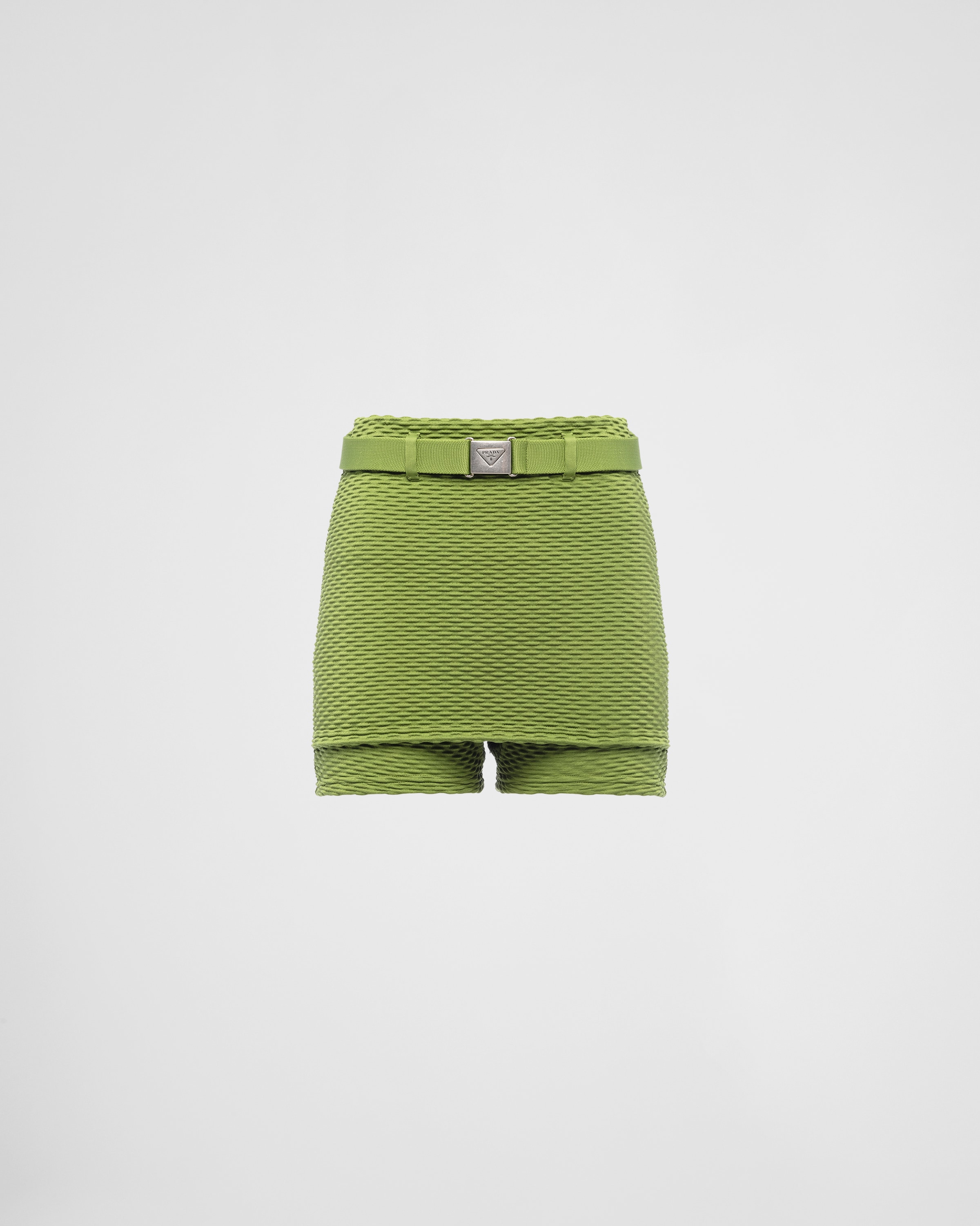 Ivy Green Jacquard shorts | Prada