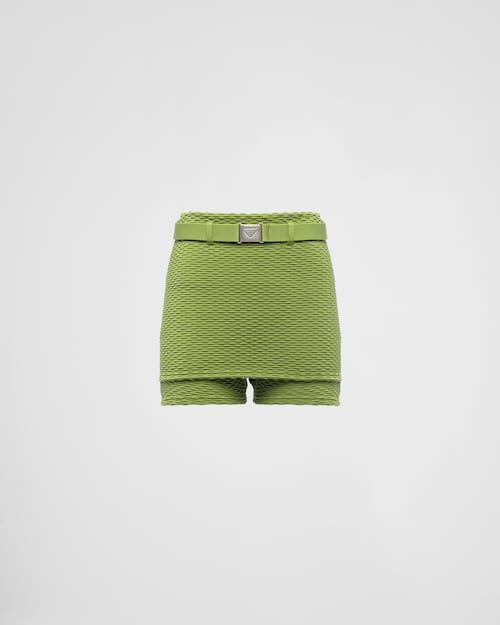 Ivy Green Jacquard shorts | Prada