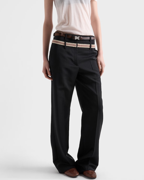 Kid mohair pants - Black Kid mohair pants - Black