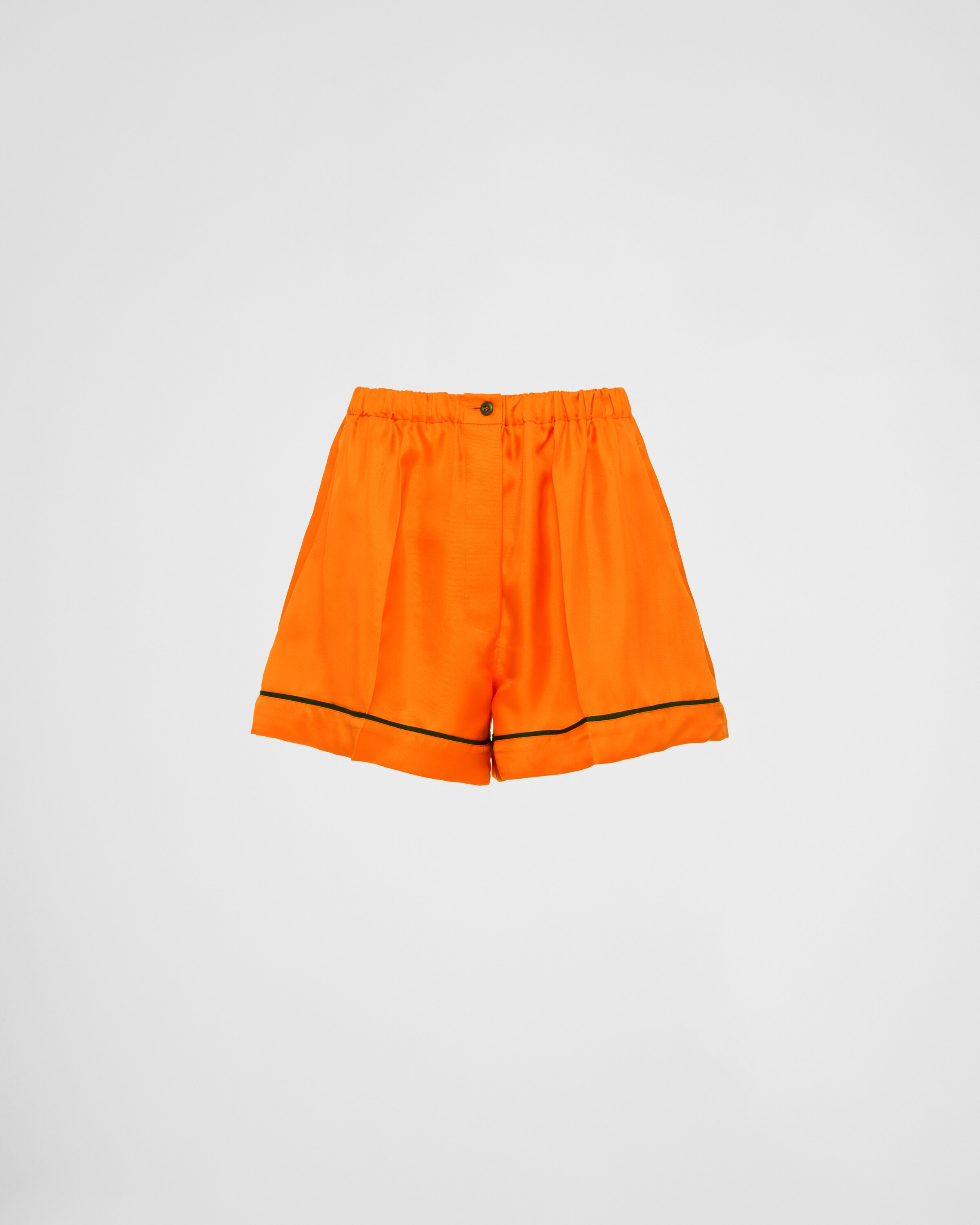 Orange Twill shorts | Prada
