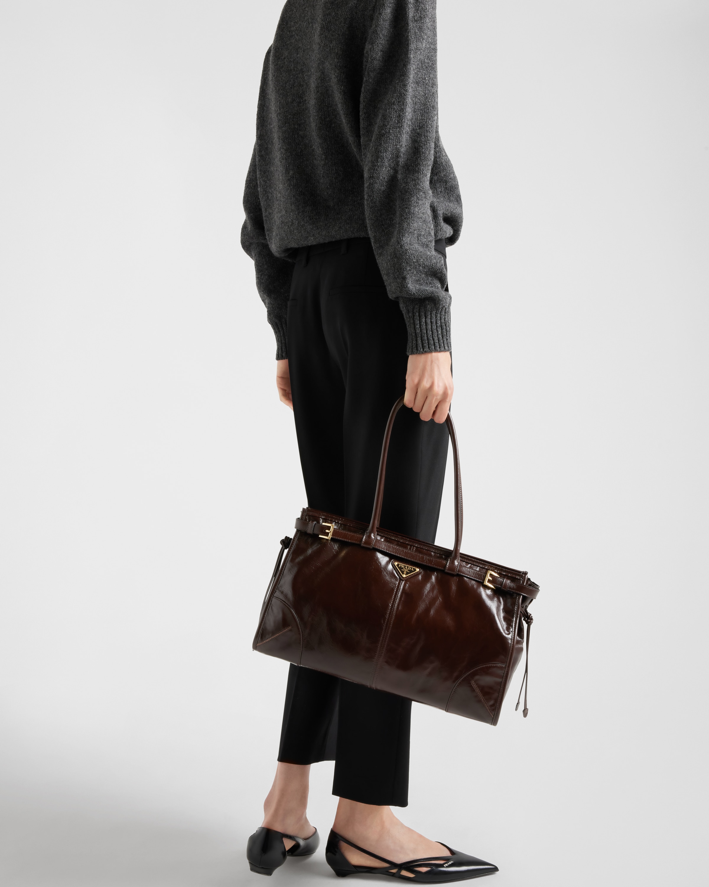 ブラック グラン ドゥ プードル パンツ | PRADA