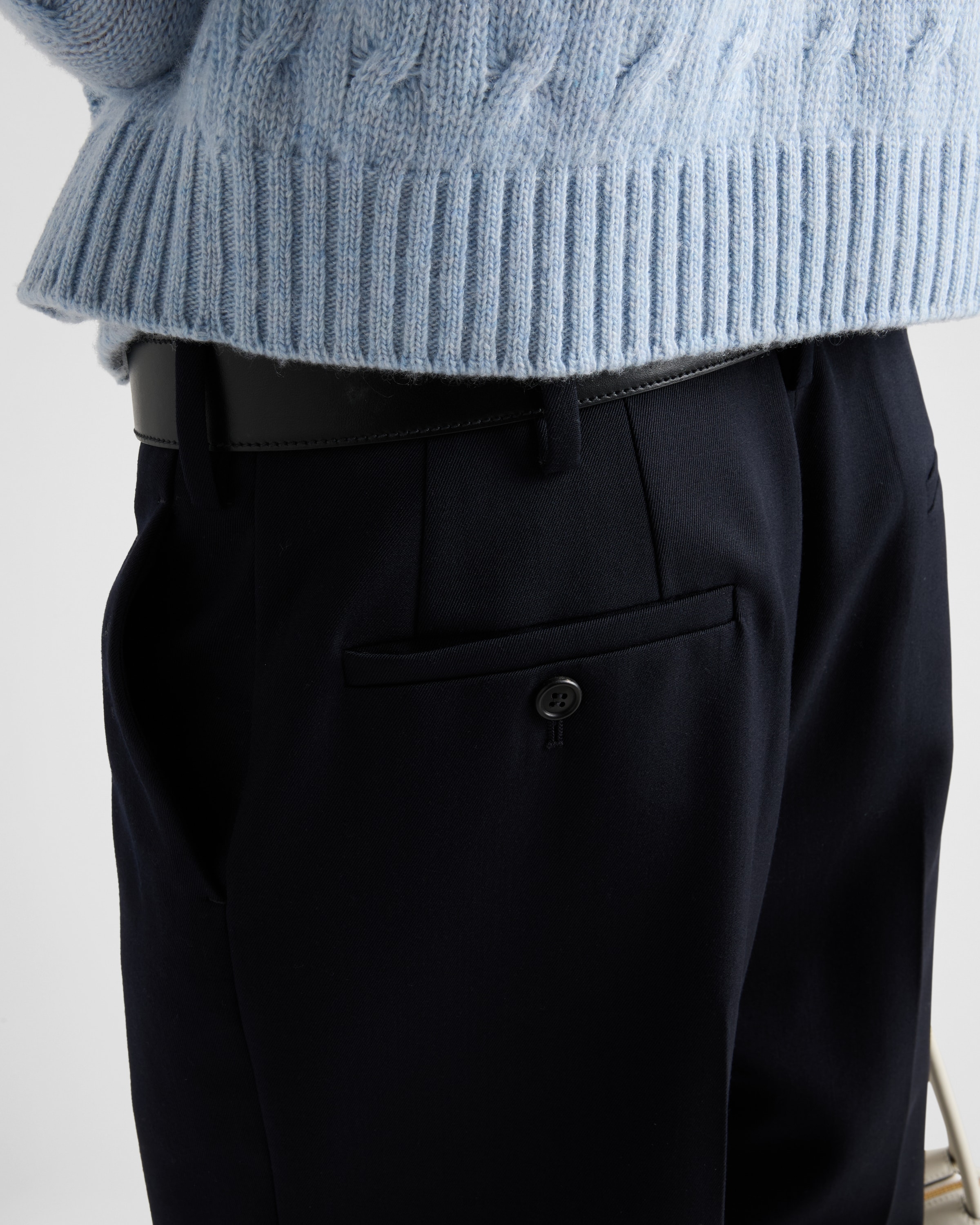 Navy Gabardine Pants | PRADA