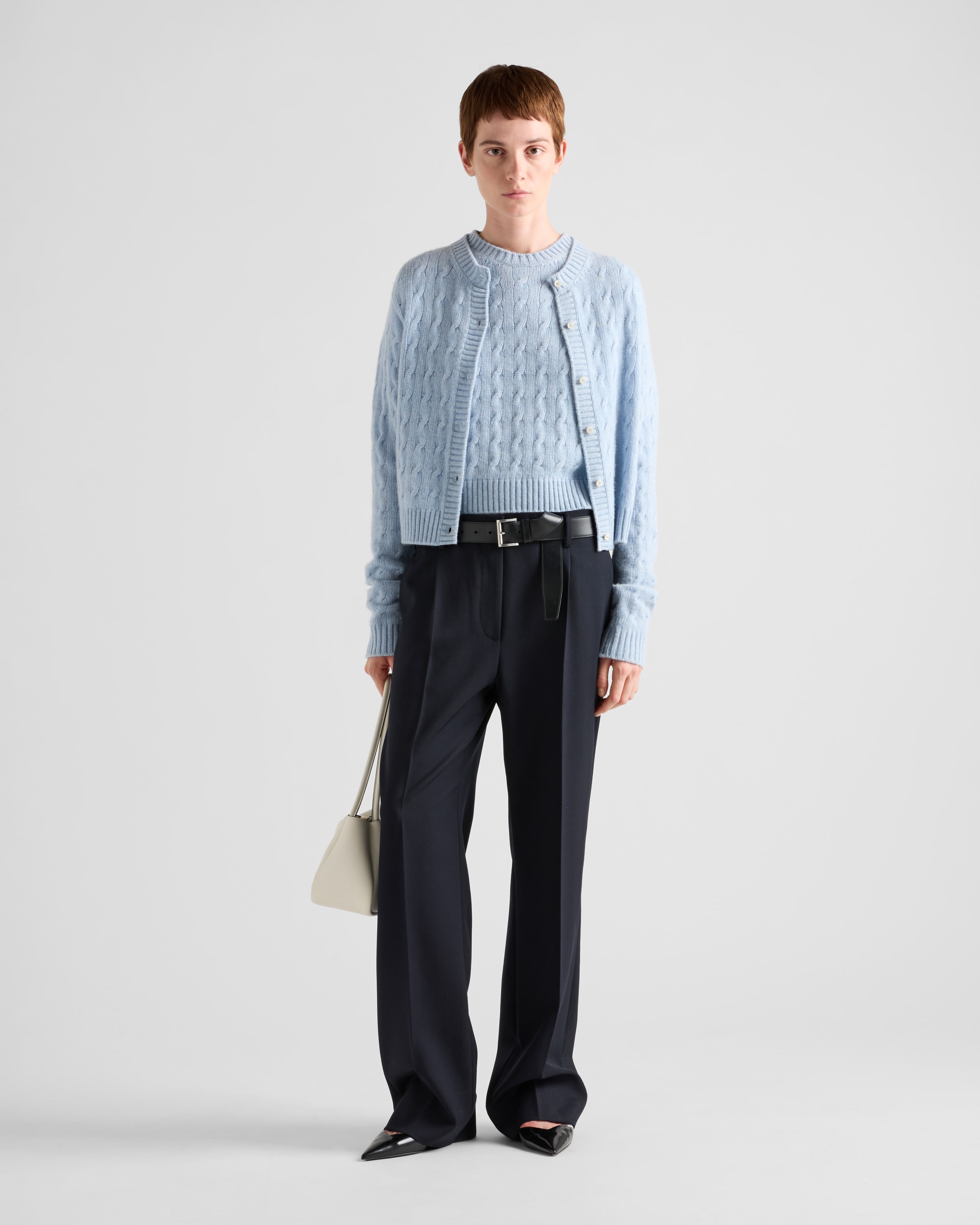 パンツ PRADA Gabardine nattE trousers Pink P235H1ZQB Gabardine trousers | Prada | OTTODISANPIETRO