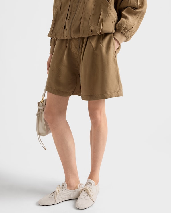 Old silk shorts - Khaki Old silk shorts - Khaki
