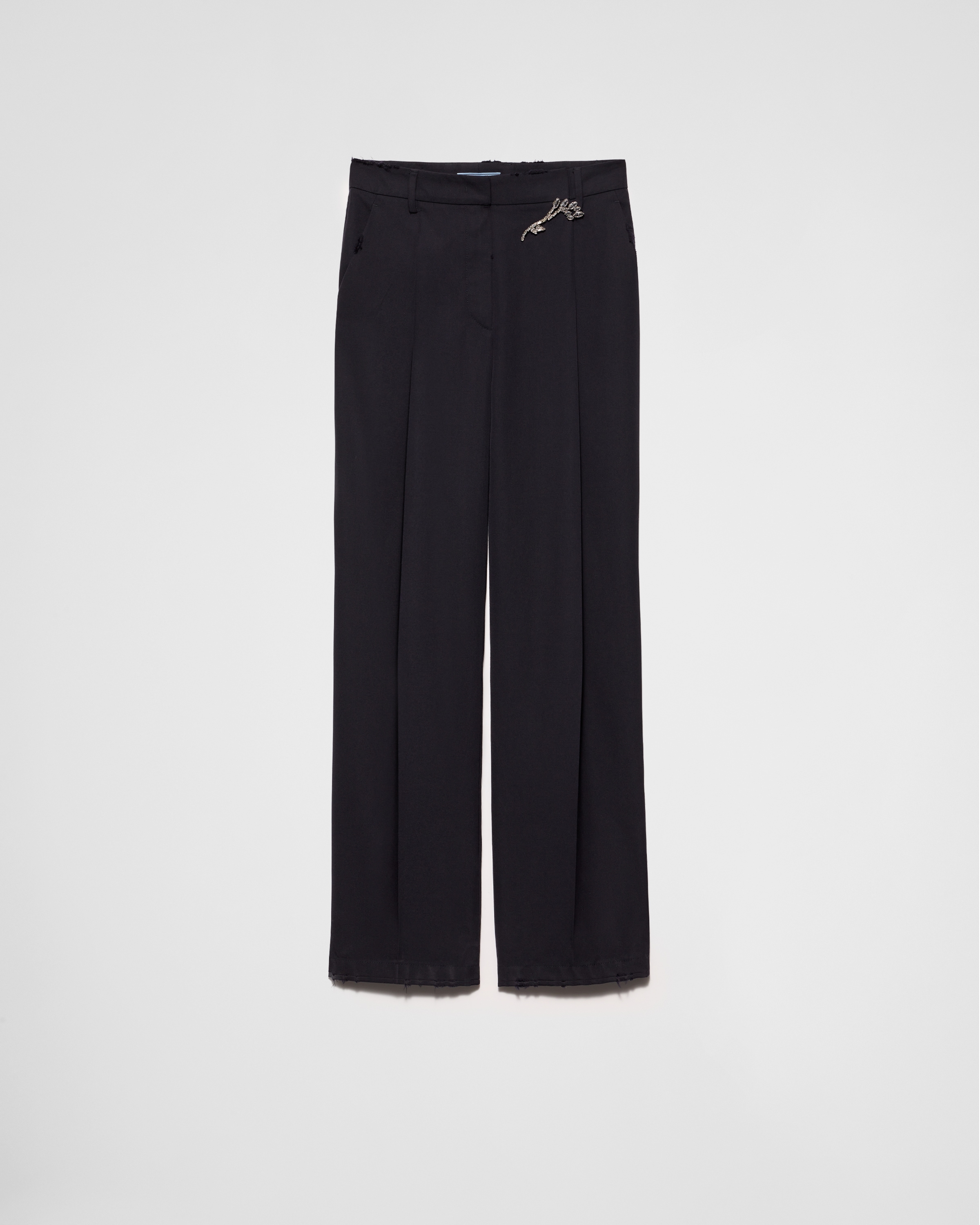Navy Old wash Gabardine Pants PRADA