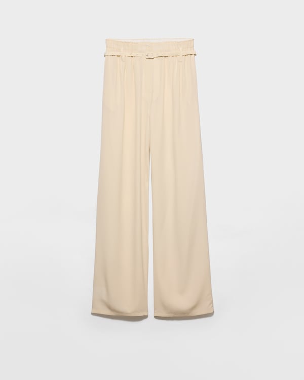 Silk marocain pants - Natural Silk marocain pants - Natural
