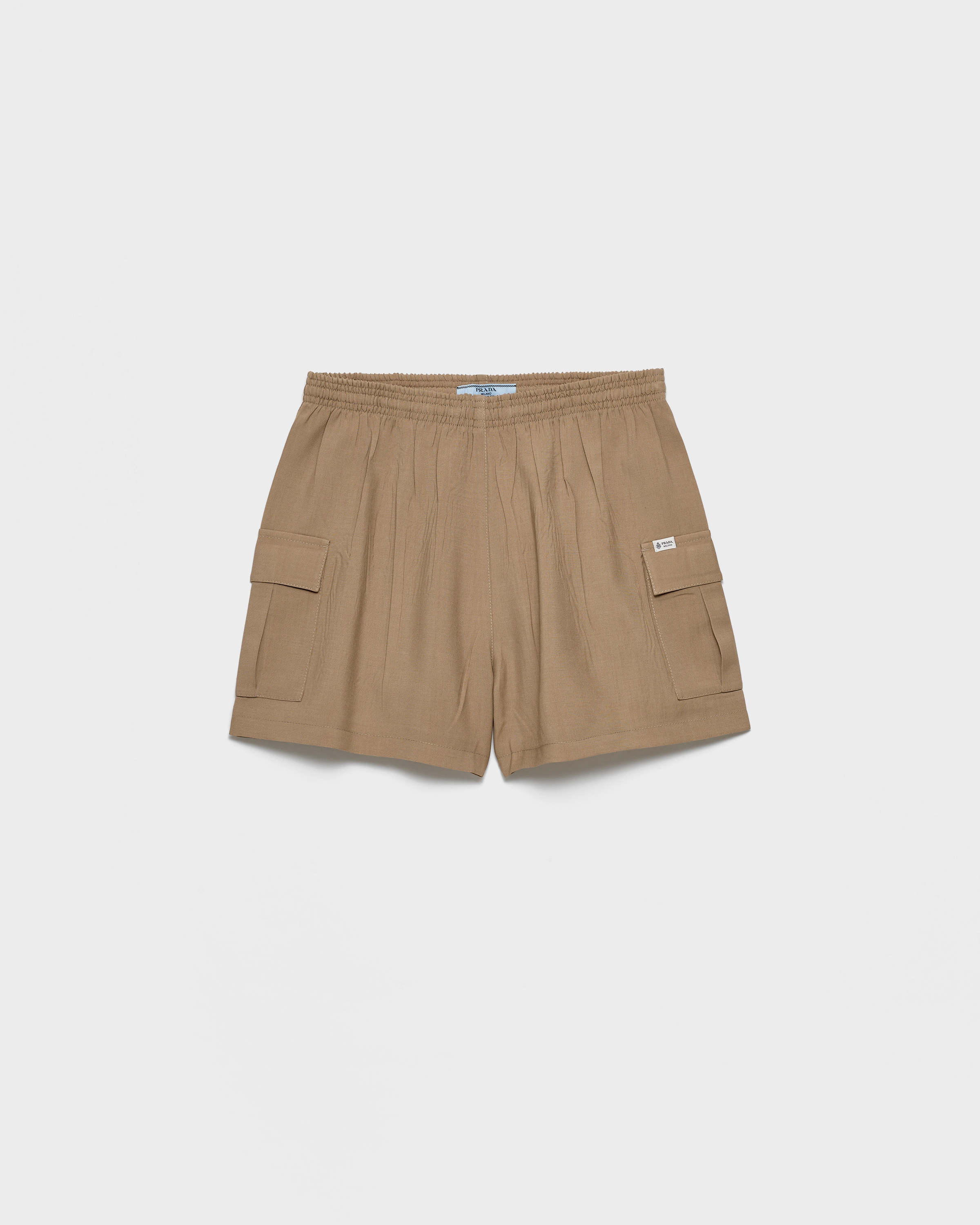 Hazelnut Light Mohair Shorts | PRADA